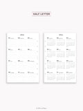 Y115_2026 | 2026 Calendar with Monthly Blank Page