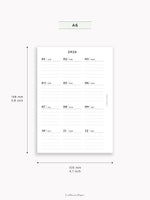 Y115_2026 | 2026 Calendar with Monthly Blank Page