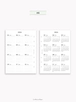 Y115_2026 | 2026 Calendar with Monthly Blank Page