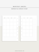 M122_L | Monthly, MO2P, Lined