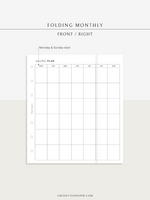 M124 | Folding Monthly Planner