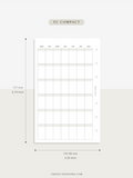 M123_B | Monthly Planner, MO1P, Blank