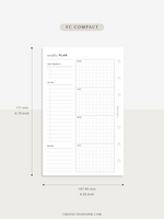 W128 | Weekly Planner, WO2P