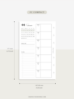 W108_GX_WO1P_2024 | 2024 Weekly Planner, Blank