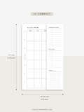 M124 | Folding Monthly Planner