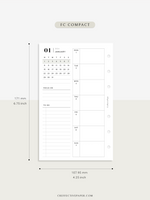 W108_GX_WO2P_2024 | 2024 Weekly Planner, Blank