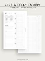 W108_G_WO2P_2024 | 2024 Weekly Planner, Grid