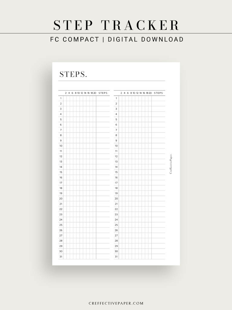 T135 | Step Tracker – CreffectivePaper