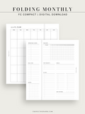 M124 | Folding Monthly Planner