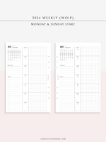 W108_G_WO1P_2024 | 2024 Weekly Planner, Grid