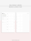 W108_GX_WO2P_2024 | 2024 Weekly Planner, Blank