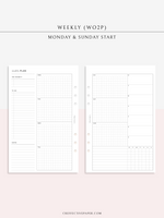 W128 | Weekly Planner, WO2P