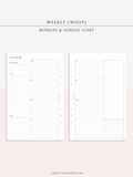 W128 | Weekly Planner, WO2P