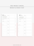 W108_GX_WO1P_2024 | 2024 Weekly Planner, Blank