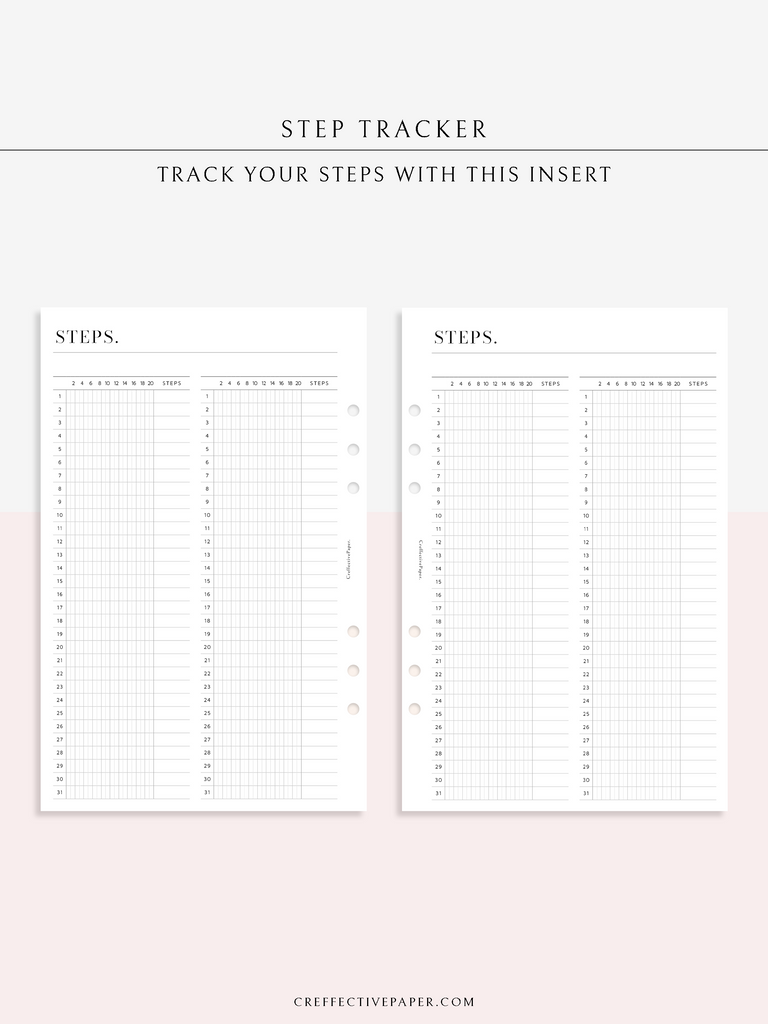 T135 | Step Tracker – CreffectivePaper