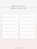 M123_L | Monthly Planner, MO1P, Lined