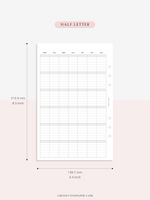 M123_L | Monthly Planner, MO1P, Lined