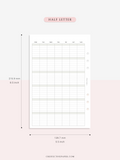 M123_L | Monthly Planner, MO1P, Lined