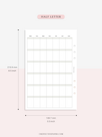 M123_B | Monthly Planner, MO1P, Blank