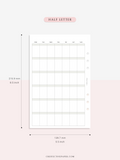 M123_B | Monthly Planner, MO1P, Blank