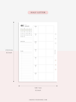 W108_GX_WO2P_2024 | 2024 Weekly Planner, Blank