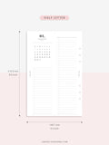 M118_2024 | 2024 Half-Page Calendar, Monthly Task list