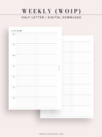 W126_WO1P | Weekly Planner, Week on a Page