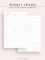 W128 | Weekly Planner, WO2P