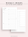 W128 | Weekly Planner, WO2P
