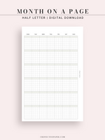 M123_G | Monthly Planner, MO1P, Grid