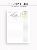 N131-2 | Contents List for Social Media