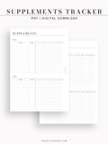 N121-6 | Vitamins & Supplements Tracker, Medication Log Template