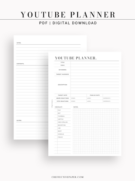 N131-3 | YouTube Contents Planner