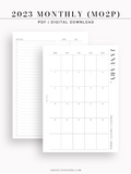 M114_2023 | 2023 Monthly Planner Printable Template (MO2P)