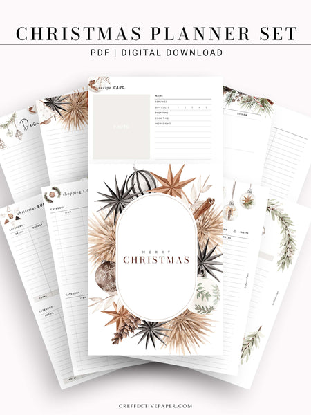 B103 | Christmas Planner Bundle, 10 of Set