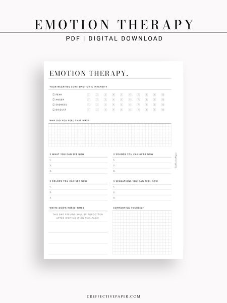 N122-5 | Emotion Therapy Journal Template