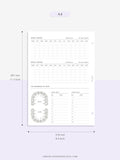 N112 | Baby Info & Growth Log & Vaccination Records Template