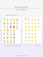 T116 | Monthly Emoji or Color Mood Tracker