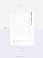 T127 | Menstruation Period Tracker, Yearly Menstrual Cycle Tracking