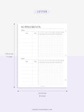 N121-6 | Vitamins & Supplements Tracker, Medication Log Template