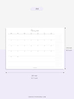 M109_H_2023 | 2023 Dated Monthly Calendar Printable Template