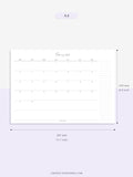 M109_H_2023 | 2023 Dated Monthly Calendar Printable Template