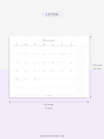M109_H_2023 | 2023 Dated Monthly Calendar Printable Template