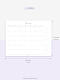 M109_H_2023 | 2023 Dated Monthly Calendar Printable Template