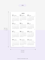 Y104_2023 | 2023 Calendar Planner Inserts Printable