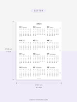Y104_2023 | 2023 Calendar Planner Inserts Printable