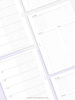 W110 | Week on 2 Pages, Weekly Planner & Tracker & Checklist