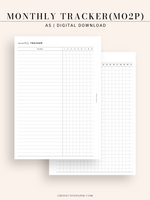 T128 | Monthly Goal & Habit Tracker, MO2P