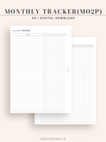 T128 | Monthly Goal & Habit Tracker, MO2P