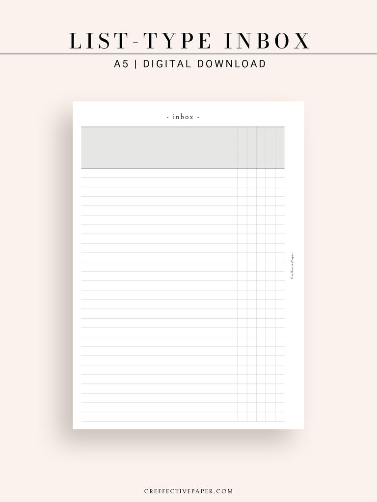 N116 | List-Type Inbox for Task, To-do, Project and Checklist ...